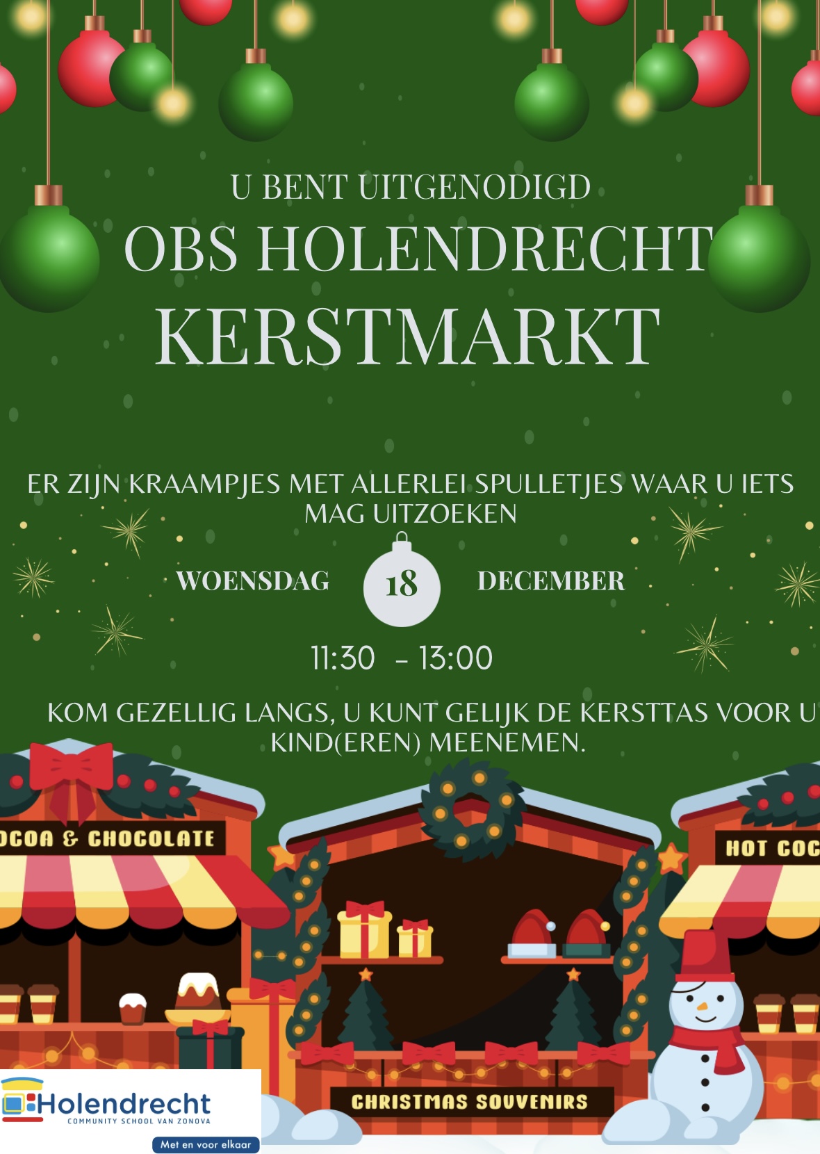 Uitnodiging Kerstmarkt