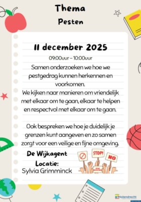 Ouderinloop donderdag 11 december