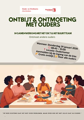 Poster - Ontbijt met ouders (29-01)